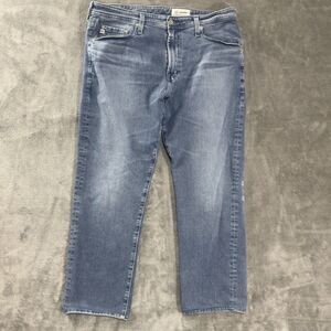 AG Everett Jeans Mens 35x32 Blue Slim Straight Stretch Denim Pants Work